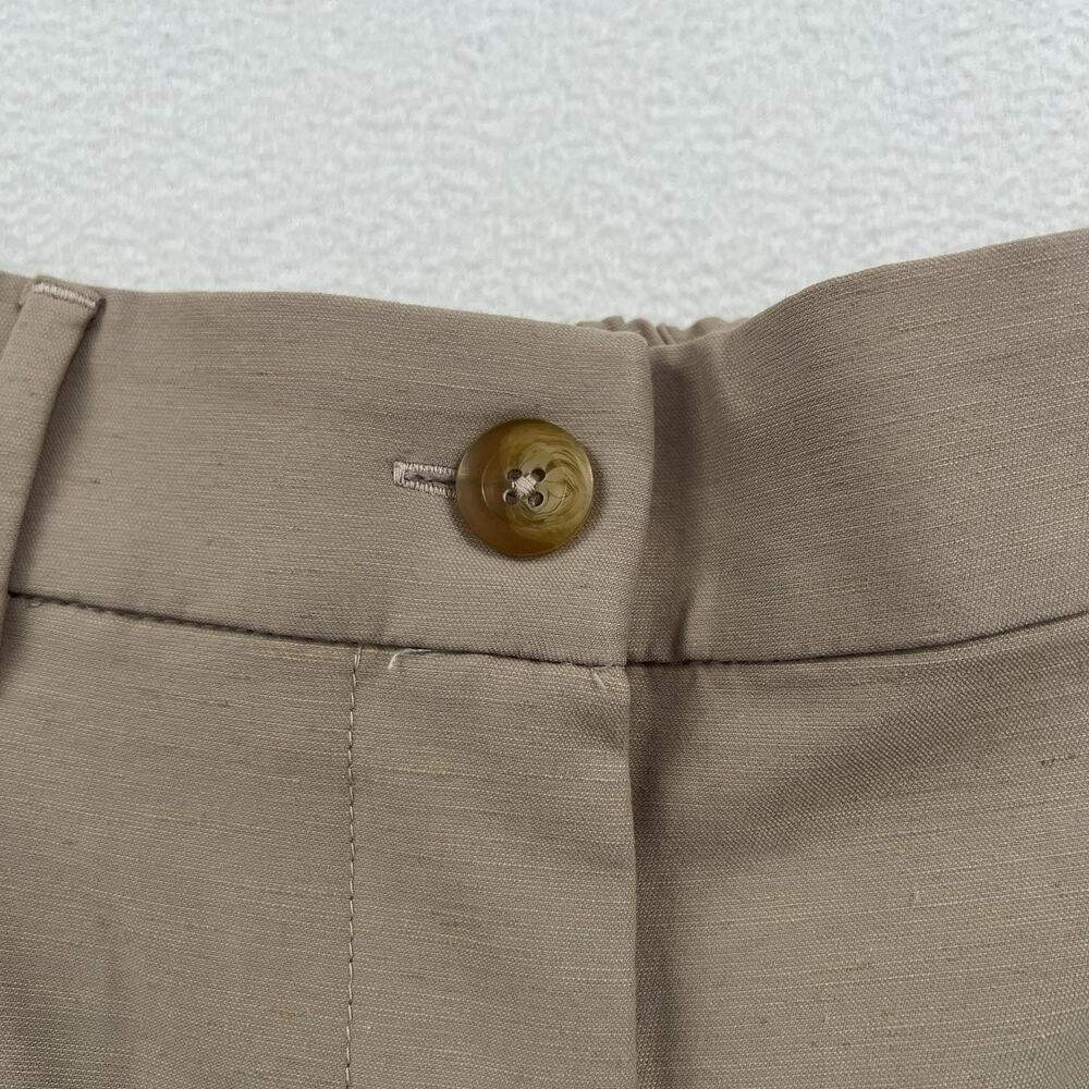 NWT Lululemon LuluLinen High-Rise Pleated Short 6" Sheer Oak Tan Linen Blend 27 - Picture 4 of 13